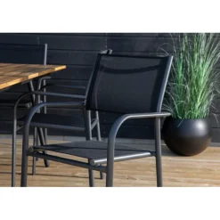 Chan Loungesæt - Havemøbelsæt - Sort,Natur