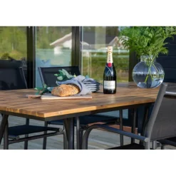 Chan Loungesæt - Havemøbelsæt - Sort,Natur