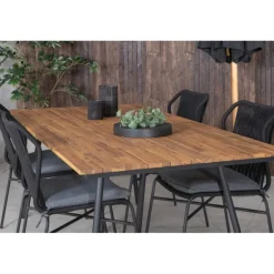 Chan Loungesæt - Havemøbelsæt - Sort,Natur