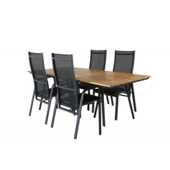 Chan t Loungesæt - Havemøbelsæt - Sort,Natur