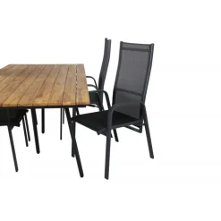 Chan t Loungesæt - Havemøbelsæt - Sort,Natur