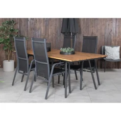 Chan t Loungesæt - Havemøbelsæt - Sort,Natur