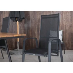 Chan t Loungesæt - Havemøbelsæt - Sort,Natur