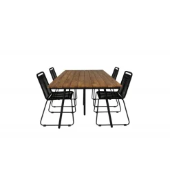 Chan t Loungesæt - Havemøbelsæt - Sort,Natur