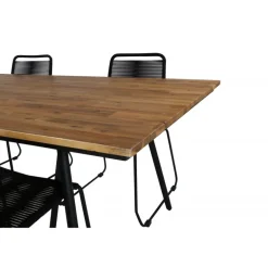 Chan t Loungesæt - Havemøbelsæt - Sort,Natur