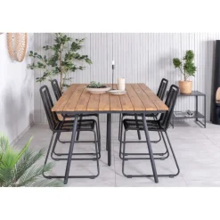 Chan t Loungesæt - Havemøbelsæt - Sort,Natur