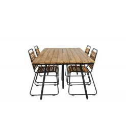 Chan t Loungesæt - Havemøbelsæt - Sort,Natur