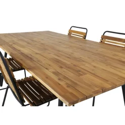 Chan t Loungesæt - Havemøbelsæt - Sort,Natur