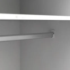 Charlie klædeskab 147 cm 3 låger + 3 skuffer - Hvid/Eg