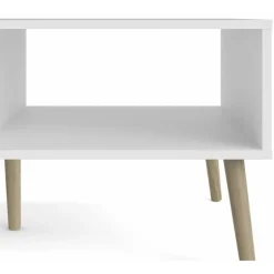 Charlie sofabord - Hvid/Eg