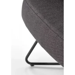 CHILLOUT lænestol MørkeGrå / amerikansk Valnød, ben - Sort