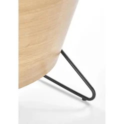 CHILLOUT lænestol MørkeGrå / Naturlig eg, ben - Sort