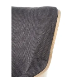 CHILLOUT lænestol MørkeGrå / Naturlig eg, ben - Sort