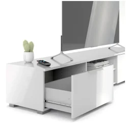 Chique tv-bord 172 cm - Hvid højglans