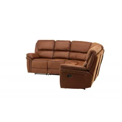 Christopher Recliner hjørnesofa - Brun Ruskindsblød mikrofiber
