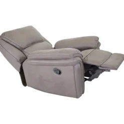 Christopher Recliner Lænestol - Grå Ruskindsblød mikrofiber
