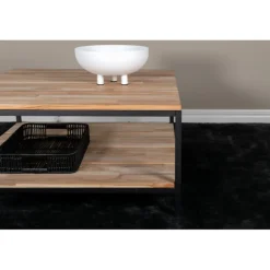 Cirebon Sofabord 80 x 80 cm - Teak & Stå