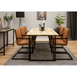 Cirebon t Spisebordssæt - Sort og Brun