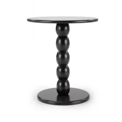 CIRILLA Hjørnebord Ø47cm - Sort