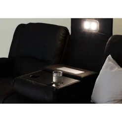 Comfort 3 personers el-recliner sofa med indbygget fodskammel og kopholder