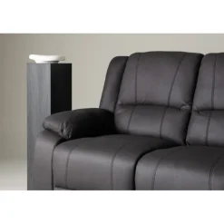 Comfort 3 personers el-recliner sofa med indbygget fodskammel og kopholder