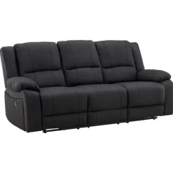 Comfort 3 personers el-recliner sofa med indbygget fodskammel og kopholder