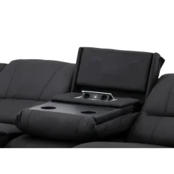 Comfort 3 personers el-recliner sofa med indbygget fodskammel og kopholder
