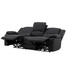 Comfort 3 personers el-recliner sofa med indbygget fodskammel og kopholder
