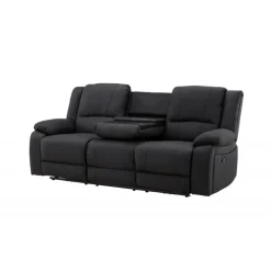 Comfort 3 personers el-recliner sofa med indbygget fodskammel og kopholder