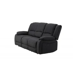 Comfort 3 personers el-recliner sofa med indbygget fodskammel og kopholder