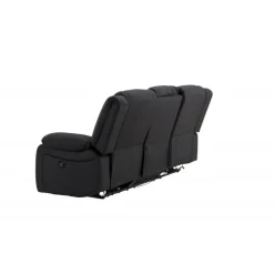 Comfort 3 personers el-recliner sofa med indbygget fodskammel og kopholder