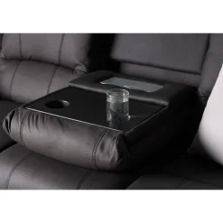 Comfort 3 personers el-recliner sofa med indbygget fodskammel og kopholder