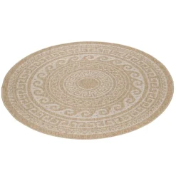 Comilla Rund Udendørs tæppe Vintage - Beige