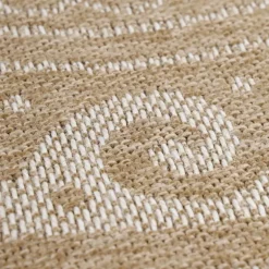 Comilla Rund Udendørs tæppe Vintage - Beige