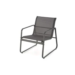 CONOR havemøbelsæt (sofa + 2 stole + sofabord), MørkeGrå/lyseGrå