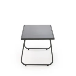 CONOR havemøbelsæt (sofa + 2 stole + sofabord), MørkeGrå/lyseGrå