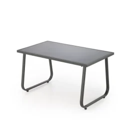 CONOR havemøbelsæt (sofa + 2 stole + sofabord), MørkeGrå/lyseGrå