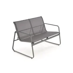 CONOR havesæt sofa + 2 stole + sofabord - mørkegrå og lysegrå