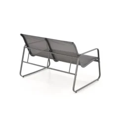 CONOR havesæt sofa + 2 stole + sofabord - mørkegrå og lysegrå