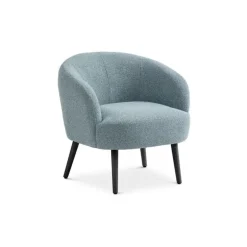 Conrad loungestol EGG BLUE Vista stof med sorte træben