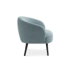 Conrad loungestol EGG BLUE Vista stof med sorte træben