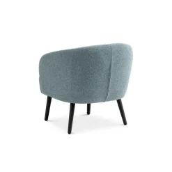 Conrad loungestol EGG BLUE Vista stof med sorte træben