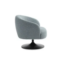 Conrad loungestol EGG BLUE Vista stof med Trompet ben