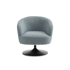 Conrad loungestol EGG BLUE Vista stof med Trompet ben