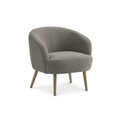 Conrad loungestol MUSHROOM Vista stof med Natur Træben