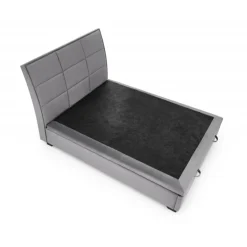 CONTINENTAL 2 160x200 seng med opbevaring Grå velour Monolith 85