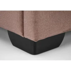 CONTINENTAL 2 160x200cm seng med opbevaring - Beige velour Monolith 09