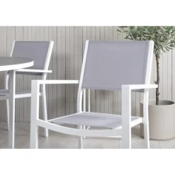 Copacabana Rund Loungesæt - Havemøbelsæt - Grå,Hvid