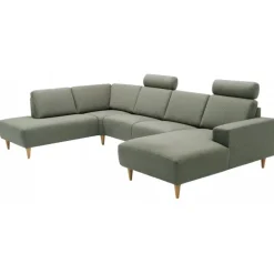 Copenhagen Hjørnesofa med chaiselong Højrevendt - Grøn Stof