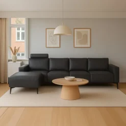 Copenhagen Læder chaiselongsofa venstrevendt